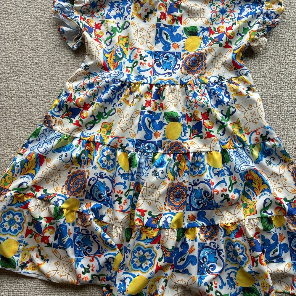 Colorful Patterned Dress - Picture 2 of 3
